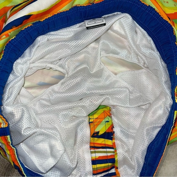 Nike Board Shorts Men’s Size Extra Large XL Colourful Pattern Vintage Lined Swim - Picture 9 of 9